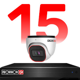15 kamerás kamerarendszer szett