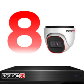 8 kamerás kamerarendszer szett