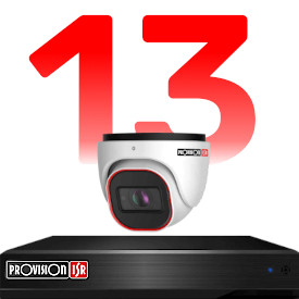 13 kamerás kamerarendszer szett
