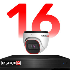 16 kamerás kamerarendszer szett