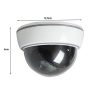 Dome Illúzió Álkamera Plusz Villogó Figyelmeztető LED-del