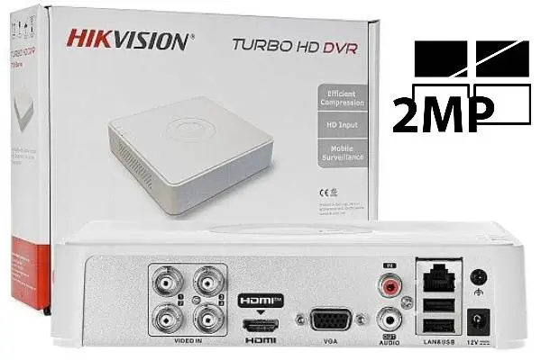 Hikvision TurboHD 4 csatornás 2MP hibrid XVR rögzítő