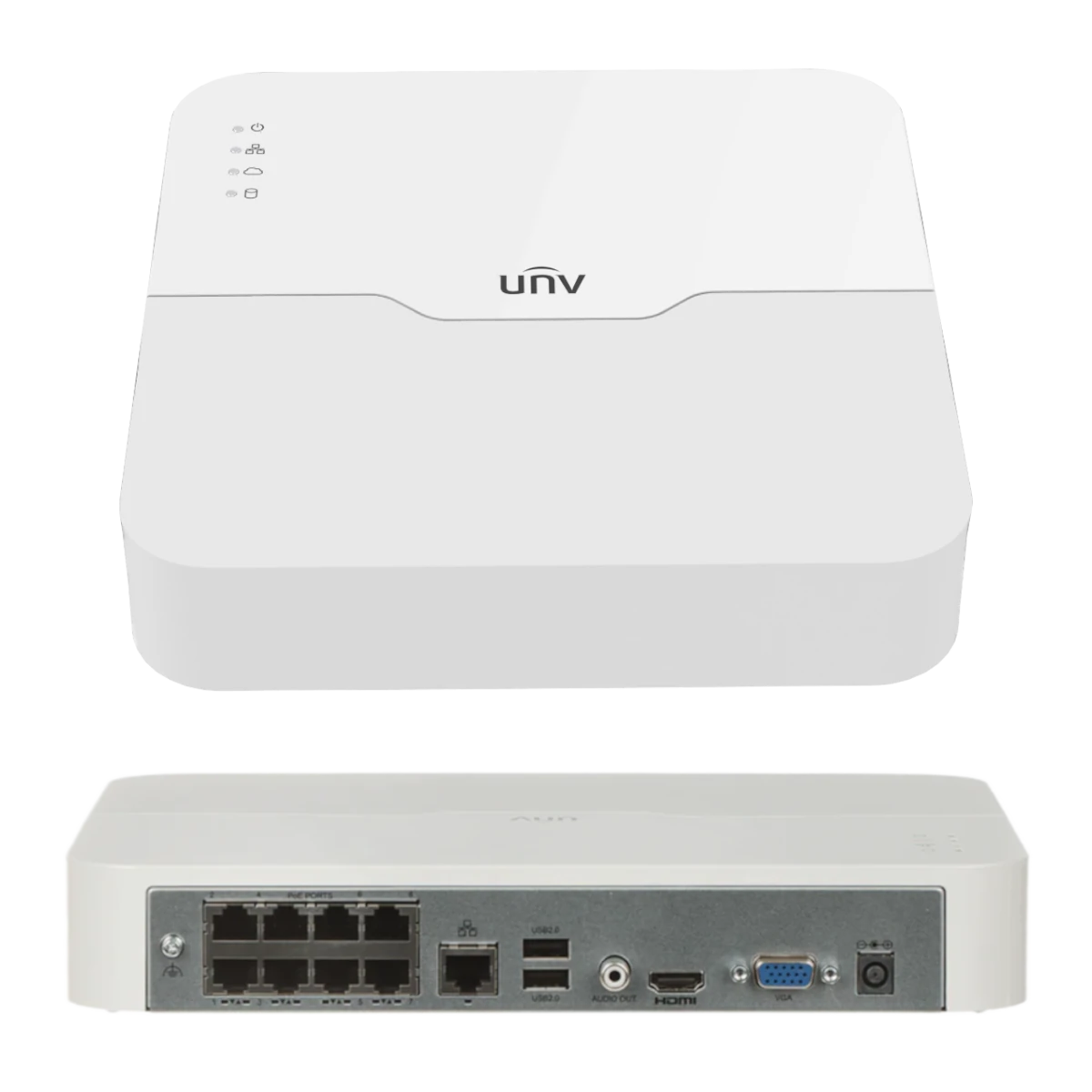 Uniview NVR301-08LS3-P8 beépített PoE 8 csatornás nvr rögzítő 8mp