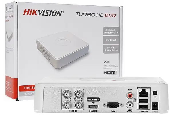 Hikvision TurboHD 4 csatornás 5MP hibrid DVR rögzítő